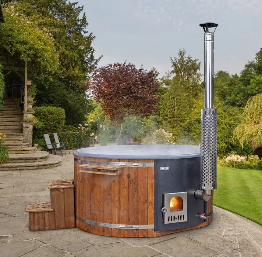 SaunaLife Model S4N Wood-Fired Hot Tub Soak-Series Home Wood-Burning Hot Tub, Up to 6 Persons-SL-MODELS4N - Secret Saunas