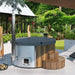 SaunaLife Model S4N Wood-Fired Hot Tub Soak-Series Home Wood-Burning Hot Tub, Up to 6 Persons-SL-MODELS4N - Secret Saunas