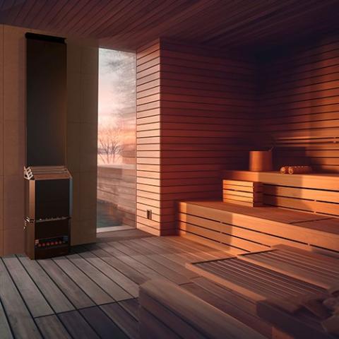 Saunum AIR 5 Sauna Heater Black - Secret Saunas