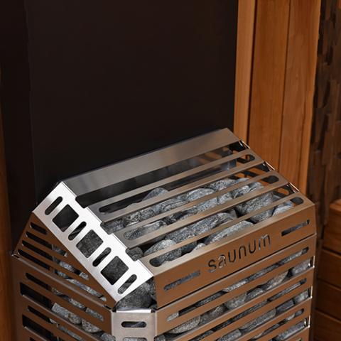 Saunum AIR 5 Sauna Heater Stainless - Secret Saunas